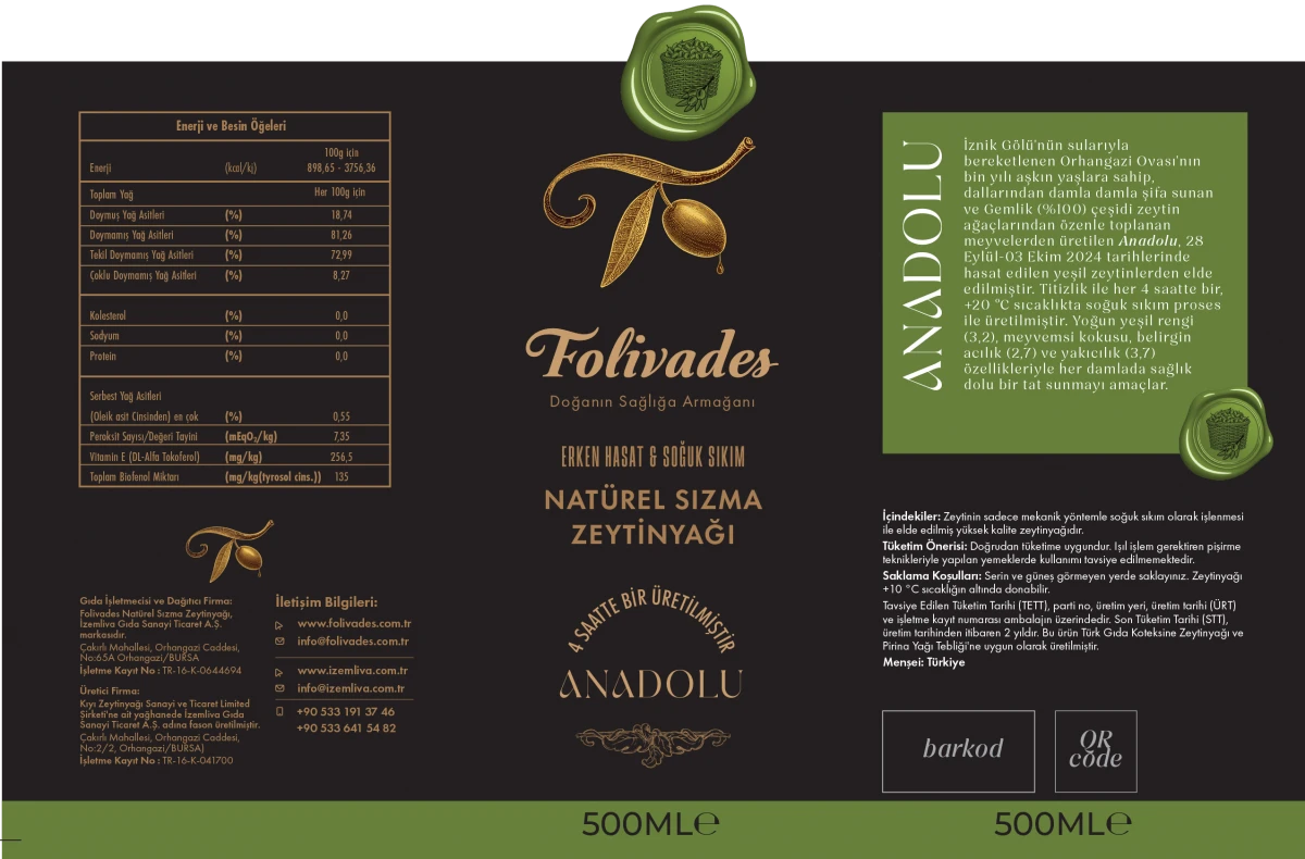 Erken Hasat 4 saatte 1 Soğuk Sıkım