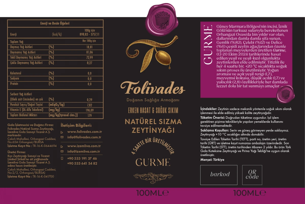 Erken Hasat 4 saatte 1 Soğuk Sıkım