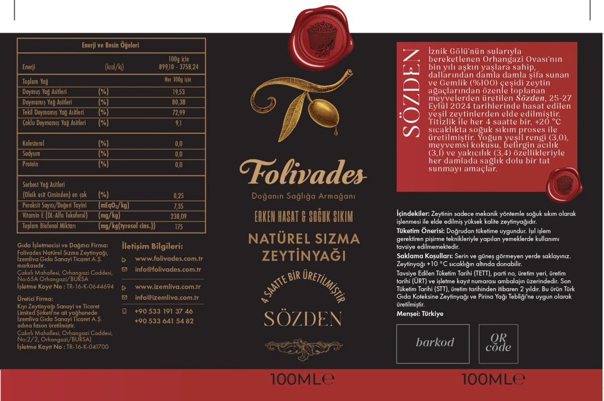 Erken Hasat 4 saatte 1 Soğuk Sıkım