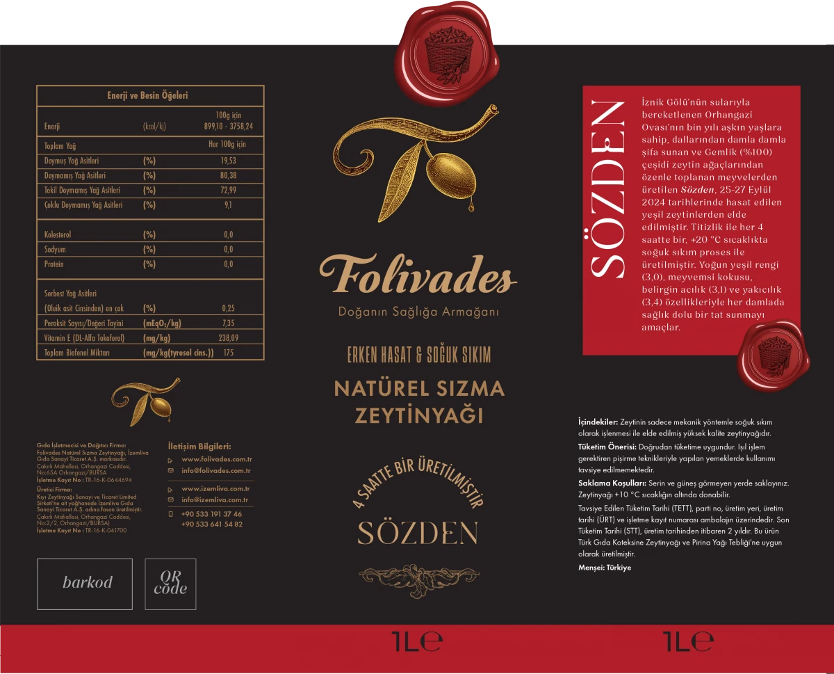 Erken Hasat 4 saatte 1 Soğuk Sıkım