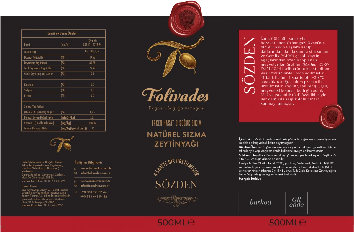 Erken Hasat 4 saatte 1 Soğuk Sıkım